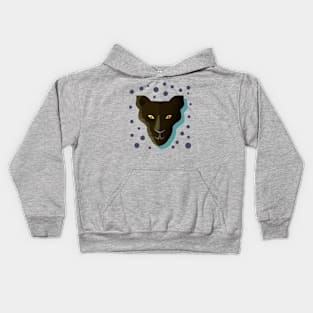 Funny panther Head Hand Drawn Kids Hoodie